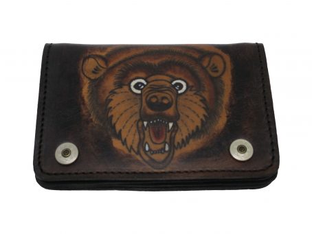 portafogli dipinto orso