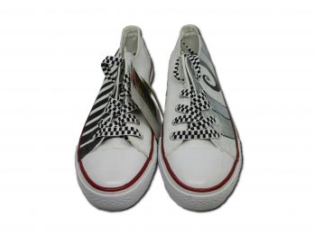 Scarpe dipinte assimmetric