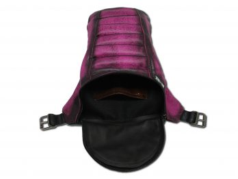 Borsello da gamba fucsia nero