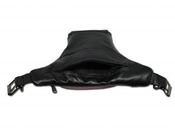 Borsello da gamba fucsia nero