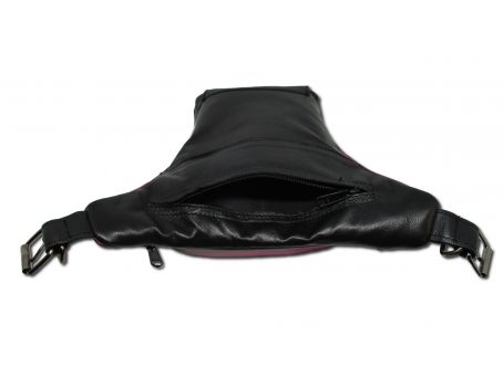 borsello da gamba fucsia nero