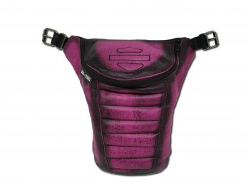 Borsello da gamba fucsia nero