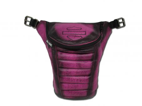 borsello da gamba fucsia nero