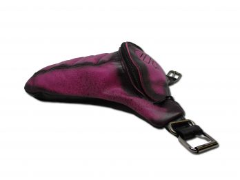 Borsello da gamba fucsia nero