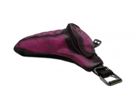 borsello da gamba fucsia nero