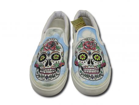 scarpe dipinte sugarskull
