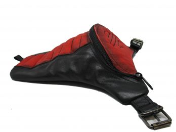 Borsello da gamba rosso nero
