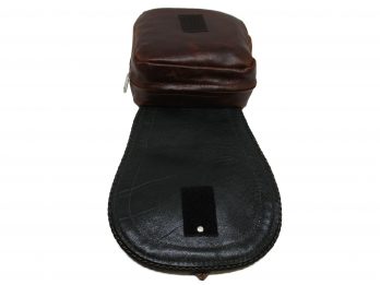 Borsello tracolla marrone fibia