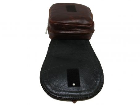 borsello tracolla marrone fibbia