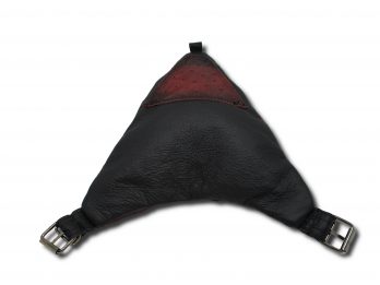Borsello triangolare rstruzzo rossonero