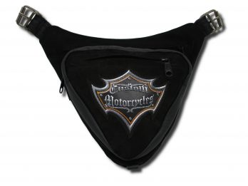 Borsello triangolare toppa custom nero