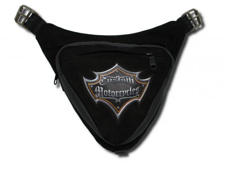 borsello triangolare nero toppa