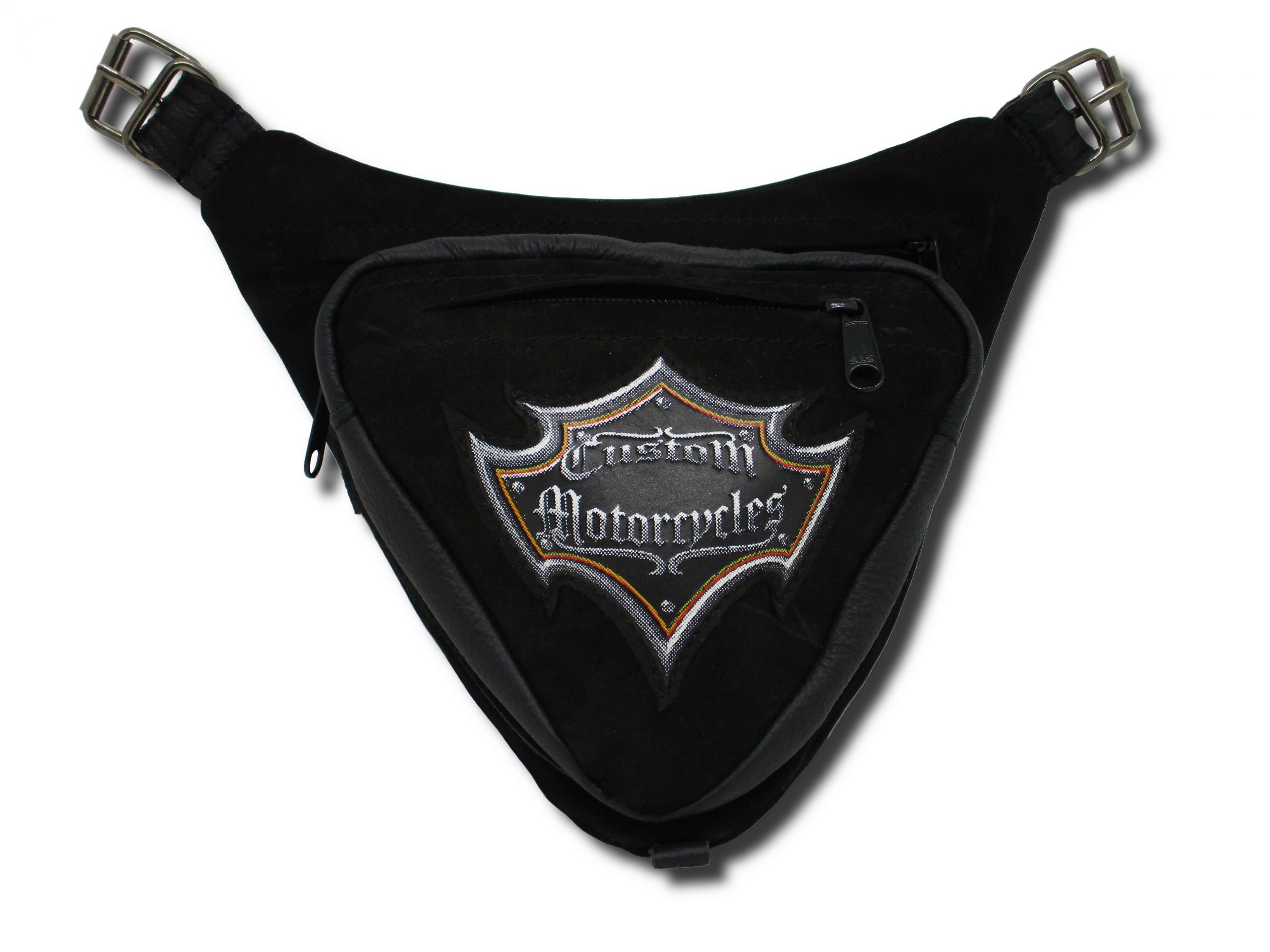 borsello triangolare nero toppa