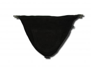 Borsello triangolare toppa custom nero