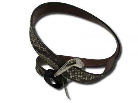 Cintura per pantaloni corta pitone