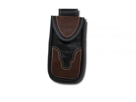 Porta cellulare da cintura nero marrone