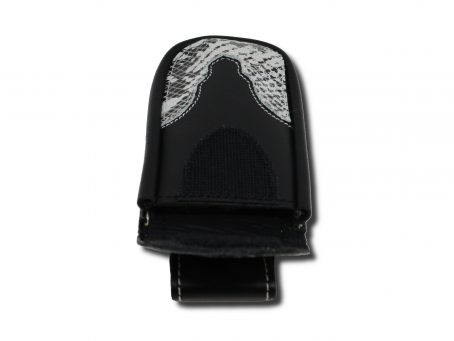 Porta cellulare da cintura nero pitone stampat