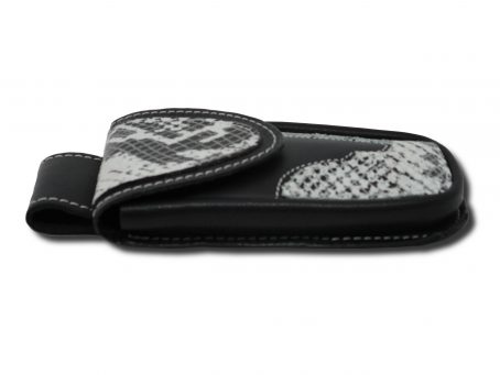 Porta cellulare da cintura nero pitone stampat